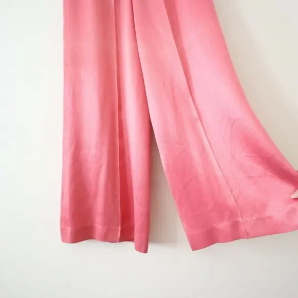 Vintage 1970s Yes From California Satin High Rise Flare Bell Bottom Pants - Picture 12 of 12